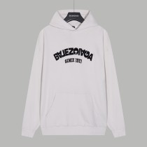 Balenciaga New BB Anti Letter Embroidered Hoodie Unisex Casual Sweatshirt