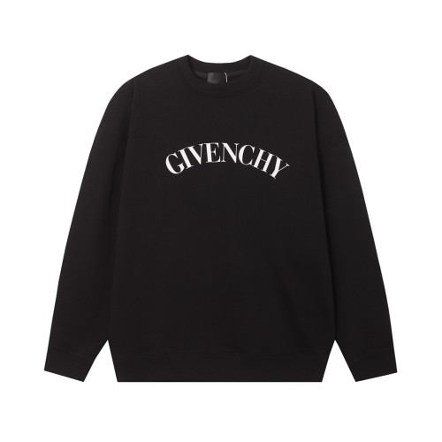 Givenchy Fashion Logo Printed Hoodie Unisex Oversize Round Neck Sweatshirt