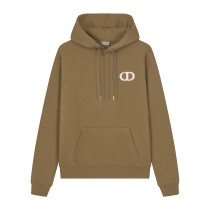 Dior Classic New CD Letter Embroidered Hoodie Unisex Casual Sportswear