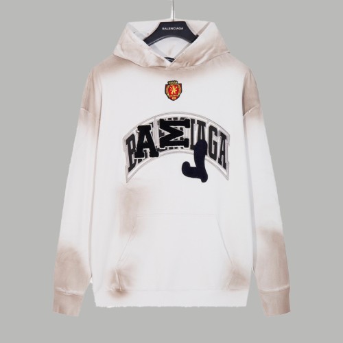 Balenciaga Logo Embroidered Hoodie Unisex Casual Sweatshirt