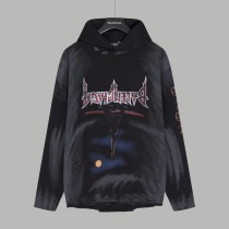 Balenciaga Fashion Inverted Eiffel Tower Hoodie Unisex Casual Sweatshirt