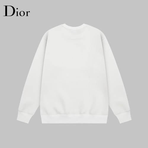 Dior Fashion Landscape Logo Letter Embroidered Round Neck Sweatshirt Unisex Casual Loose Sweatshirt