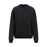 Balenciaga Personalized Piercing Ring Button Hoodie Couple Casual Oversize Sweatshirt