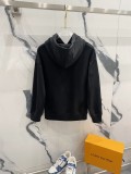 Loewe Couple Personality Misaligned Letter Logo Embroidered Casual Hoodie