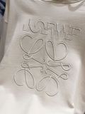 Loewe Couple Personality Misaligned Letter Logo Embroidered Casual Hoodie