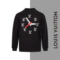 Louis Vuitton Fashion Clock Limited Knitted Round Neck Sweater