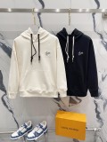 Louis Vuitton 3D Embroidered Logo Hoodie Unisex Casual Sweatshirt