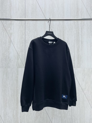Burberry Knight Logo Cotton Round Neck Hoodie Couple Casual Sweatshirt