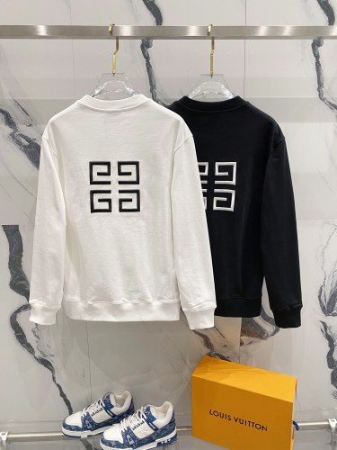 Givenchy Classic Embroidered Logo Round Neck Sweatshirt Unisex Casual Sweatshirt