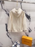 Loewe Couple Personality Misaligned Letter Logo Embroidered Casual Hoodie