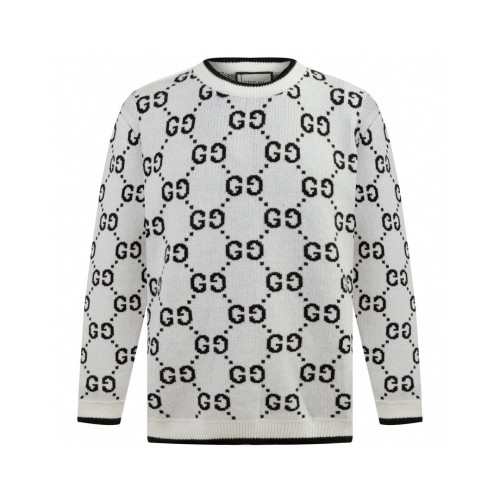 Gucci New Double G Full Print Long Sleeve Round Neck Hoodie Sweater