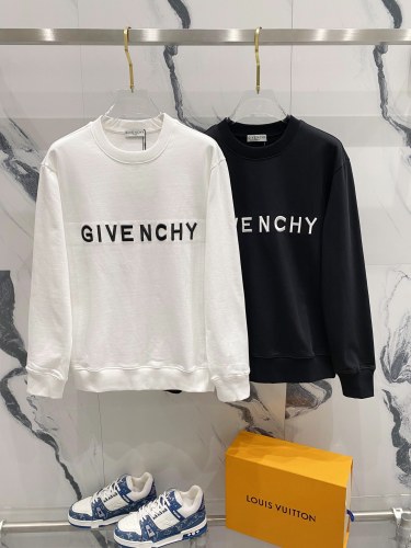Givenchy Classic Embroidered Logo Round Neck Sweatshirt Unisex Casual Sweatshirt