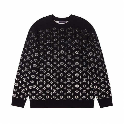 Louis Vuitton Classic Couple Gradient Full Print Pattern Hoodie Sweater