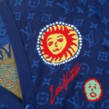 Louis Vuitton x Yayoi Kusama Classic Face Pattern Knitted Cardigan Sweater