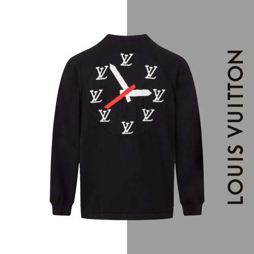 Louis Vuitton Fashion Clock Limited Knitted Round Neck Sweater