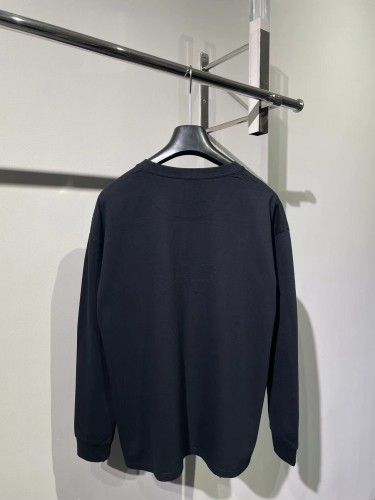 Balenciaga Crown Hot Diamond Long Sleeve T-shirt Couples Loose Long Sleeve