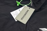 Balenciaga New Embroidered Logo White Strip Splicing Stormtrooper Jacket