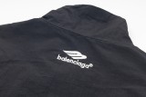 Balenciaga New Embroidered Logo White Strip Splicing Stormtrooper Jacket