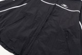 Balenciaga New Embroidered Logo White Strip Splicing Stormtrooper Jacket