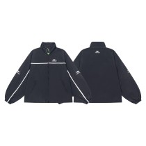 Balenciaga New Embroidered Logo White Strip Splicing Stormtrooper Jacket
