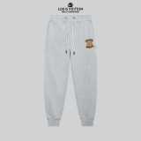 Louis Vuitton New Embroidered Logo Sports Pants Unisex Drawstring Casual Pants
