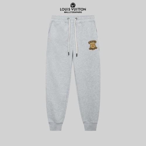 Louis Vuitton New Embroidered Logo Sports Pants Unisex Drawstring Casual Pants