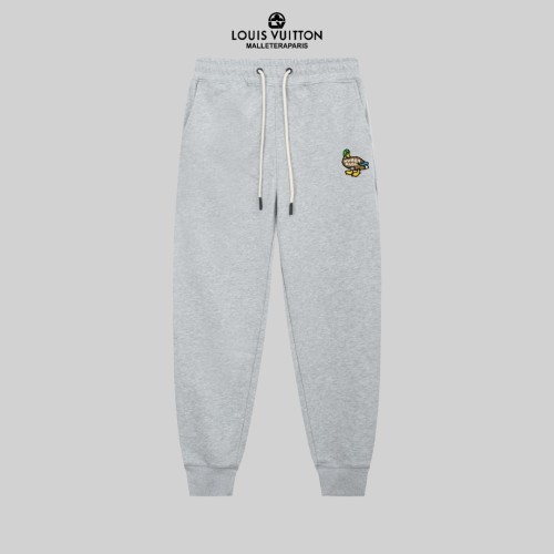 Louis Vuitton New Embroidered Logo Sports Pants Unisex Drawstring Casual Pants