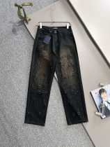 Louis Vuitton New Trendy Piercing Jeans Pants