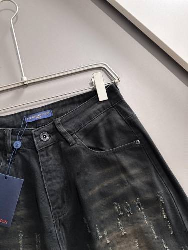 Louis Vuitton New Trendy Piercing Jeans Pants