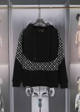 Louis Vuitton New Floral Splicing Hoodie Couple Loose Sweatshirt
