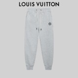 Louis Vuitton New Silicone Letter Logo Sports Pants Unisex Drawstring Casual Pants