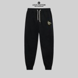 Louis Vuitton New Embroidered Logo Sports Pants Unisex Drawstring Casual Pants