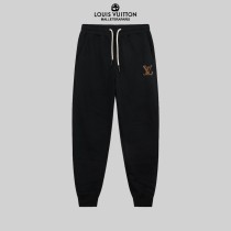 Louis Vuitton New Embroidered Logo Sports Pants Unisex Drawstring Casual Pants