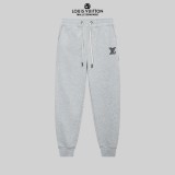 Louis Vuitton New Embroidered Logo Sports Pants Unisex Drawstring Casual Pants