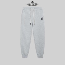 Louis Vuitton New Embroidered Logo Sports Pants Unisex Drawstring Casual Pants