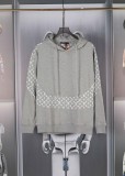 Louis Vuitton New Floral Splicing Hoodie Couple Loose Sweatshirt