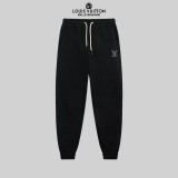 Louis Vuitton New Embroidered Logo Sports Pants Unisex Drawstring Casual Pants