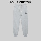 Louis Vuitton New Silicone Letter Logo Sports Pants Unisex Drawstring Casual Pants