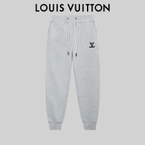 Louis Vuitton New Silicone Letter Logo Sports Pants Unisex Drawstring Casual Pants