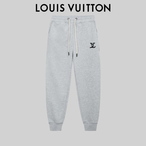 Louis Vuitton New Silicone Letter Logo Sports Pants Unisex Drawstring Casual Pants