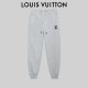 Louis Vuitton New Silicone Letter Logo Sports Pants Unisex Drawstring Casual Pants