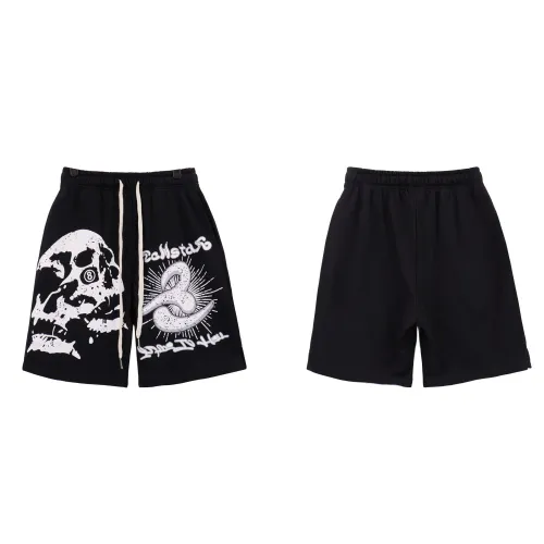 Hellstar Vintage Printing Terry Casual Fashion Shorts