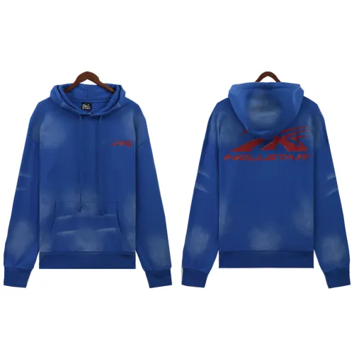 Hellstar Washed Printed Trendy Cotton Retro Hooded Sweatshirt