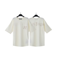 Plam Angels Personalized Retro Printed T-shirt Couple Loose Short Sleeve