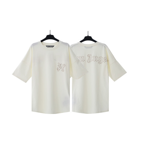Plam Angels Personalized Retro Printed T-shirt Couple Loose Short Sleeve