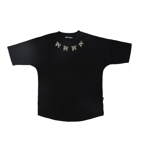 Plam Angels High-grade Washed Personalized Printing Unisex Casual Round Neck T-shirt