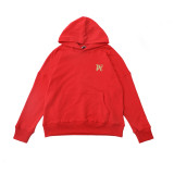 Plam Angels Logo Printed Hooded Casual Unisex Oversize Sweatshirt