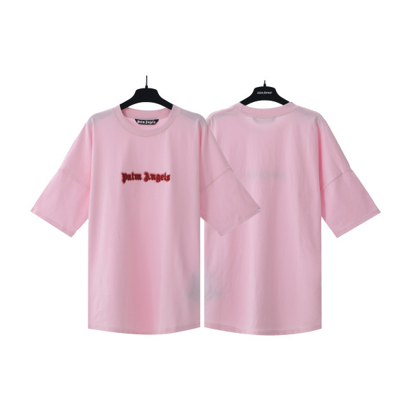 Plam Angels Simple Personality Embroidery Round Neck Short Sleeves T-shirt