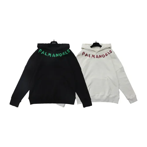 Plam Angels High Street Fashion Letter Print Unisex Casual Hooded Sweatshirt