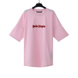 Plam Angels Simple Personality Embroidery Round Neck Short Sleeves T-shirt